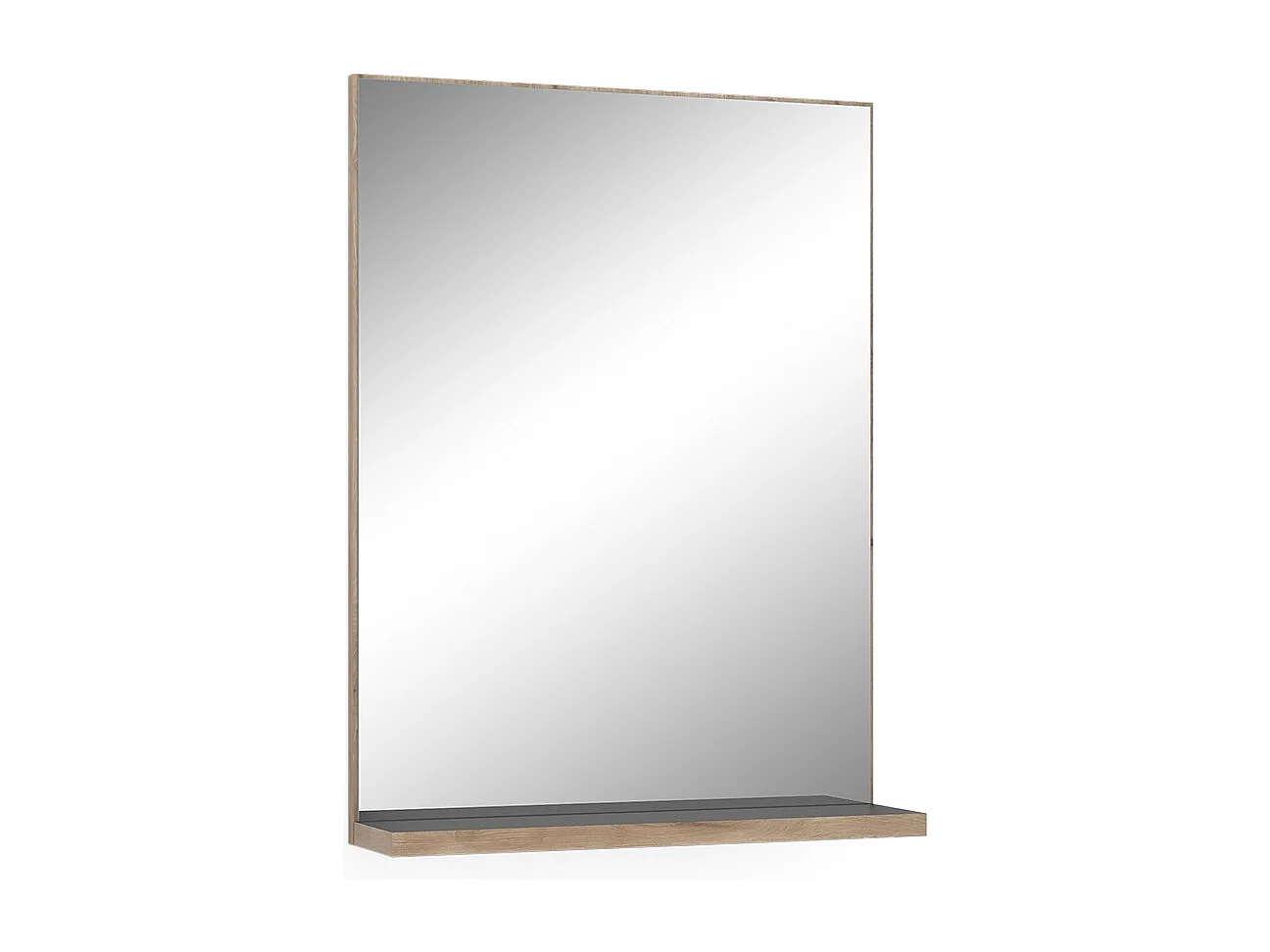 Miroir de salle de bain anthracite 60x14.6x80 niko