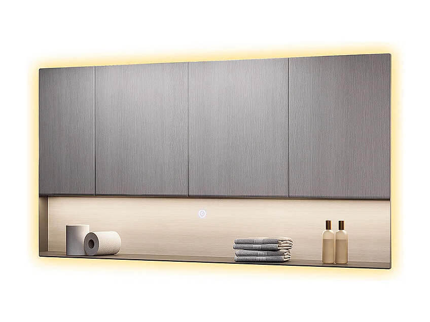 Lustro łazienkowe szkło 80x40x2.8 miral