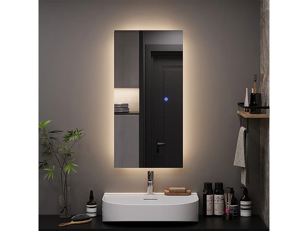 Badrumsspegel glas 80x2.8x40 miral