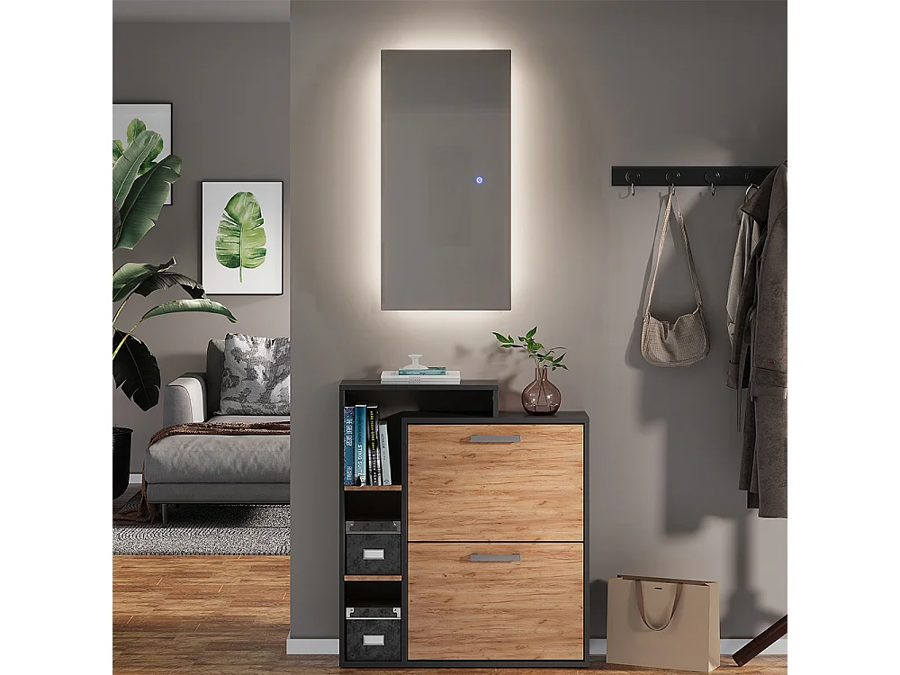 Badrumsspegel glas 80x2.8x40 miral