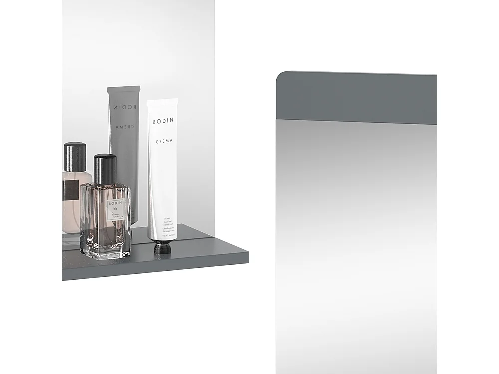 Miroir de salle de bain gris 80.1x12x62 izan