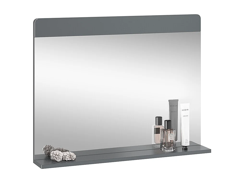Miroir de salle de bain gris 80.1x12x62 izan
