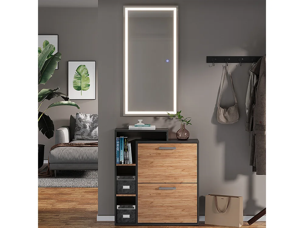 Miroir mural verre 100x50x2.8 miral