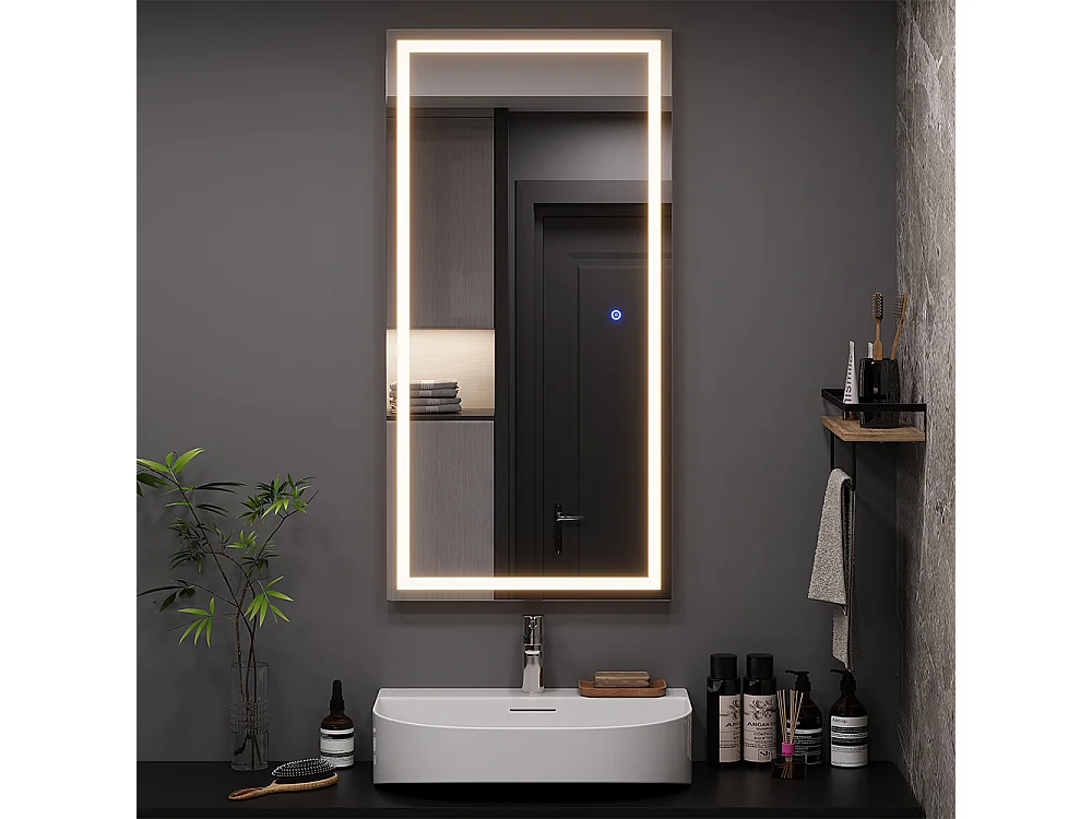 Badrumsspegel glas 100x2.8x50 miral