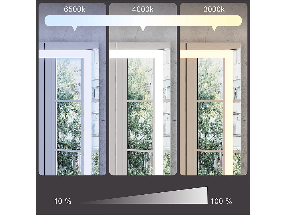 Badrumsspegel glas 100x2.8x50 miral
