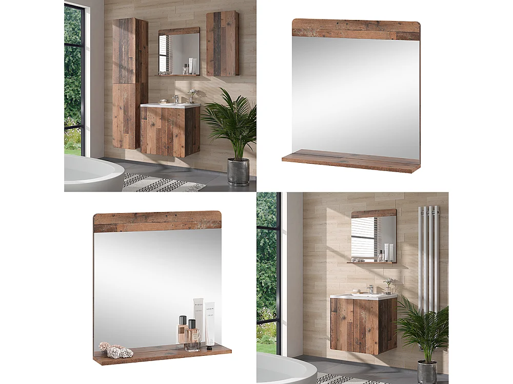 Badezimmerspiegel estilo antigo 60x12x62 izan