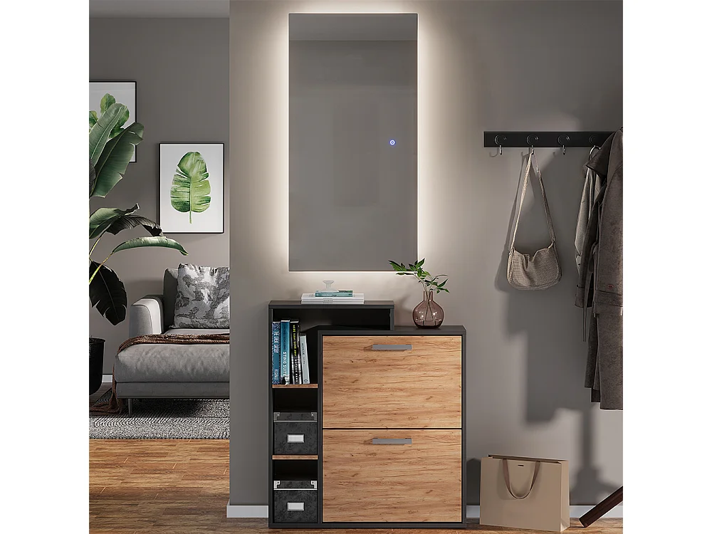 Miroir mural verre 100x50x2.8 miral