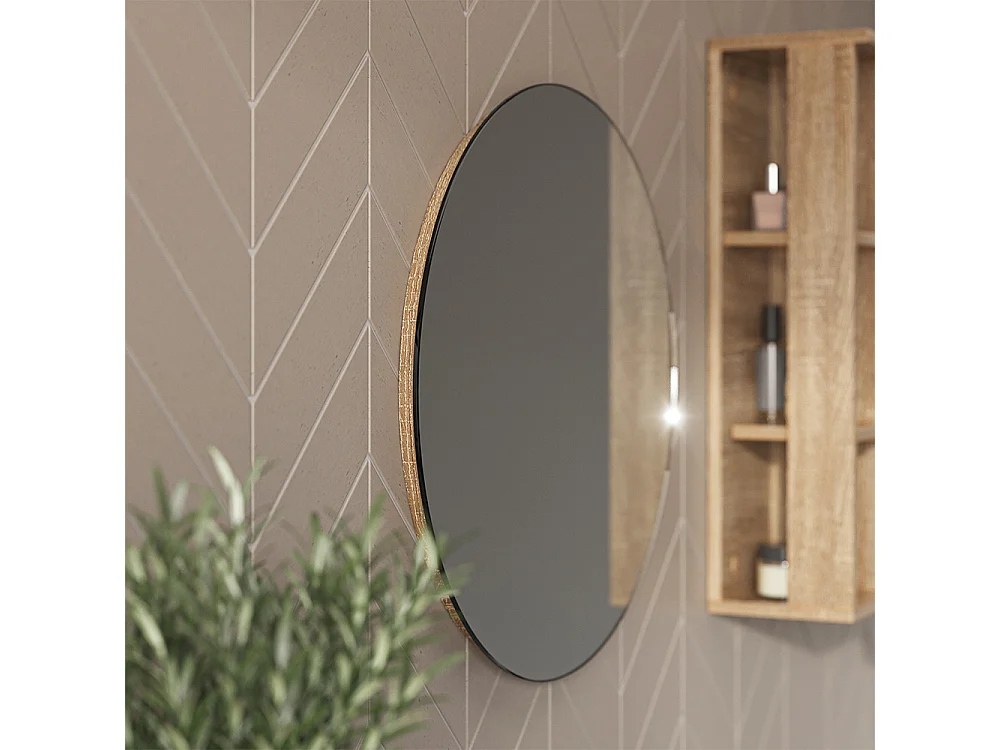 Miroir mural blanc 60x2.1x60 karen