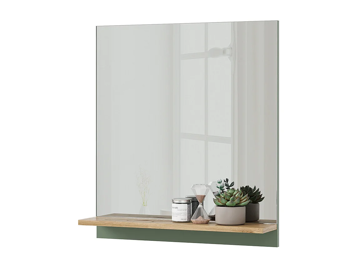 Miroir de salle de bain vert/artisan 60x14x67 marelle