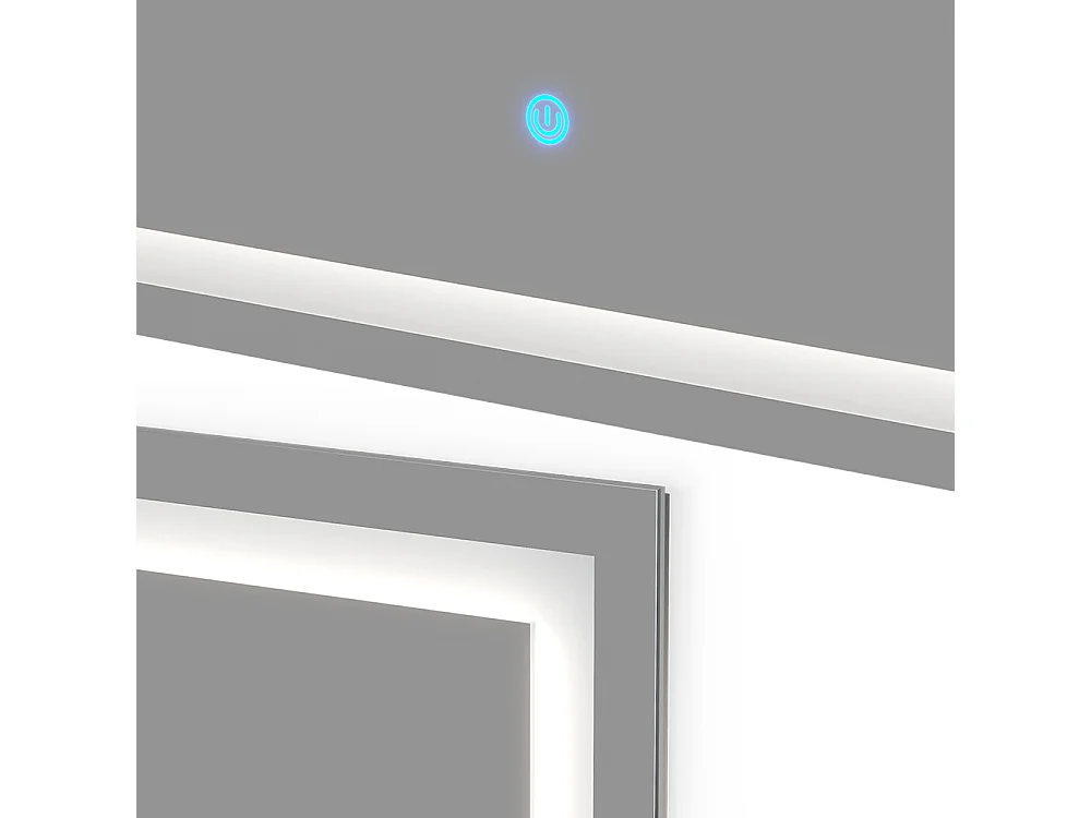 Badezimmerspiegel glas 2.8x110x70 viola