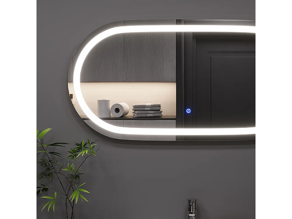 Lustro łazienkowe szkło 100x50x2.8 miral