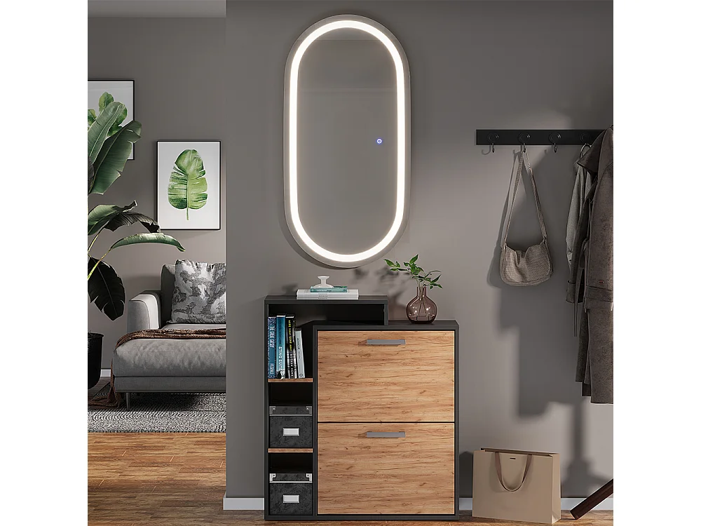 Badrumsspegel glas 100x2.8x50 miral