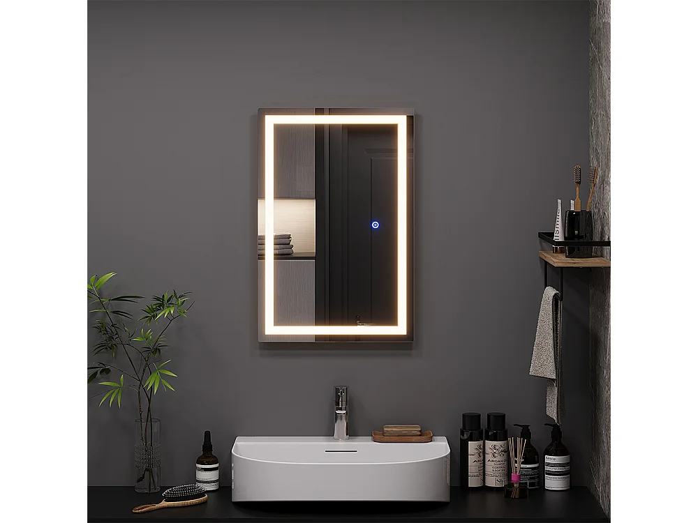 Miroir mural verre 60x40x2.8 miral