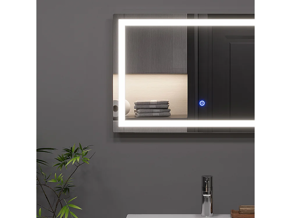 Miroir mural verre 60x40x2.8 miral