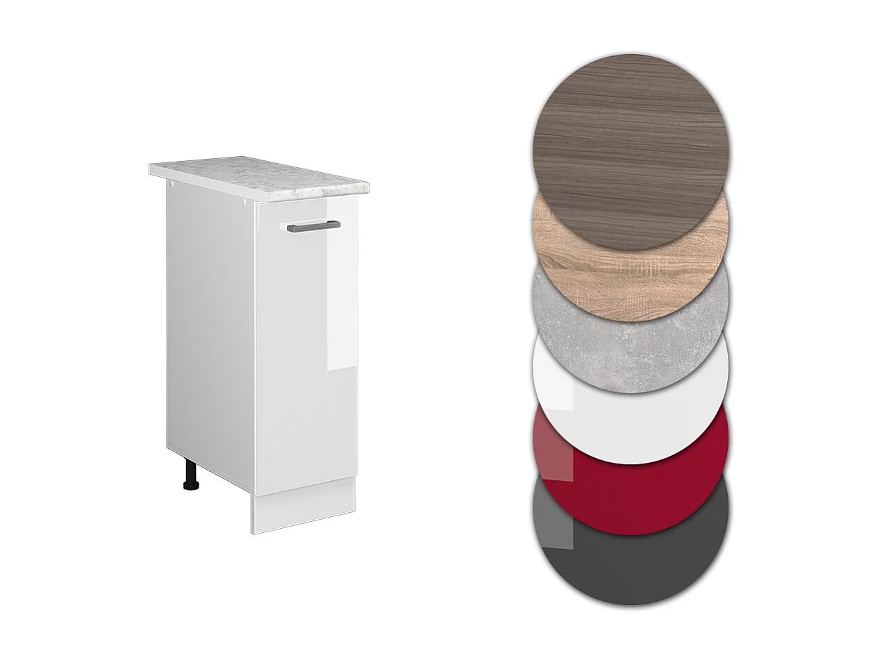 Armario de farmacia blanco alto brillo 30x60x81.6 r-line