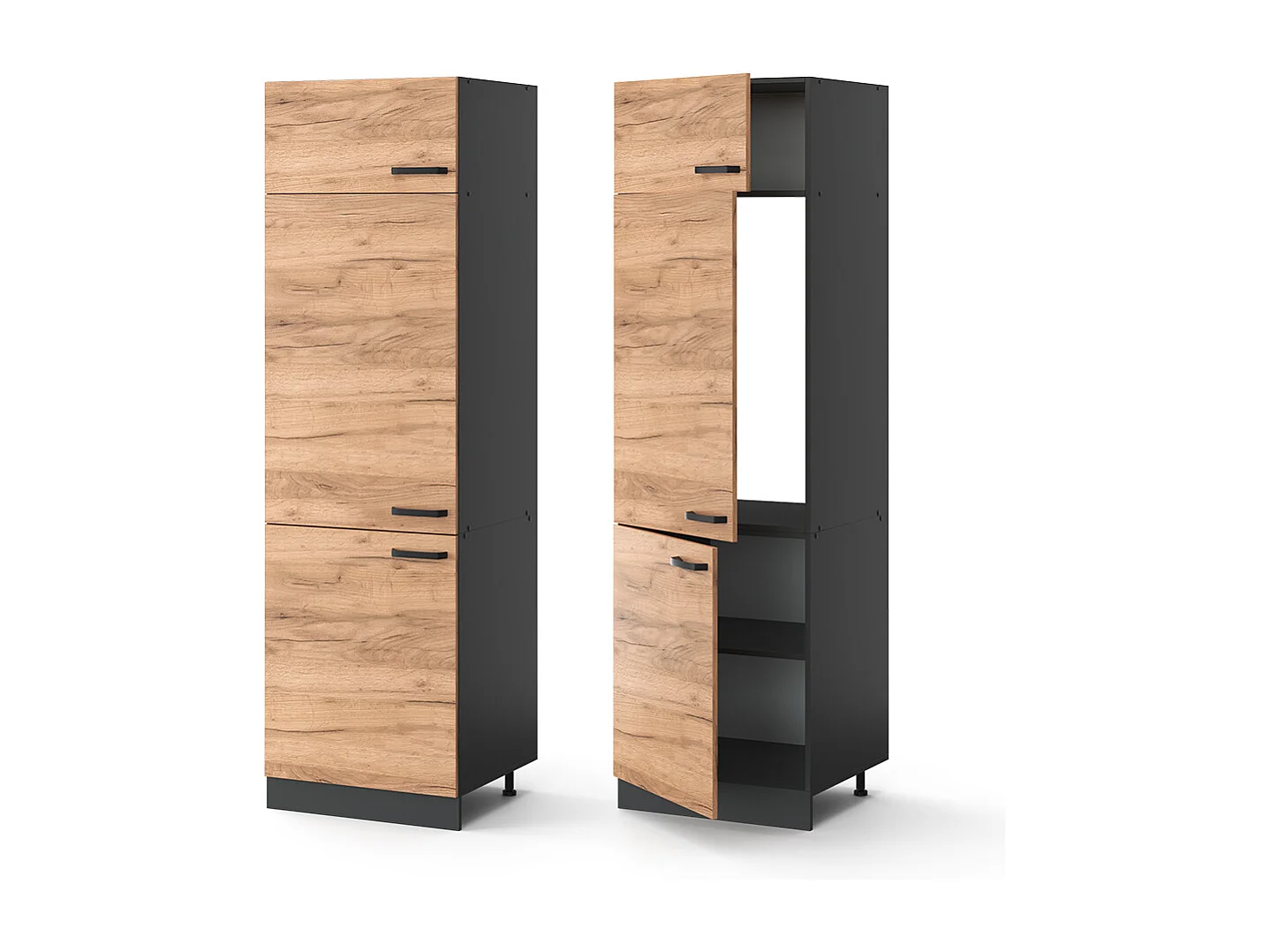 Armoire pour frigo chêne de force doré 60x57.2x206.8 r-line