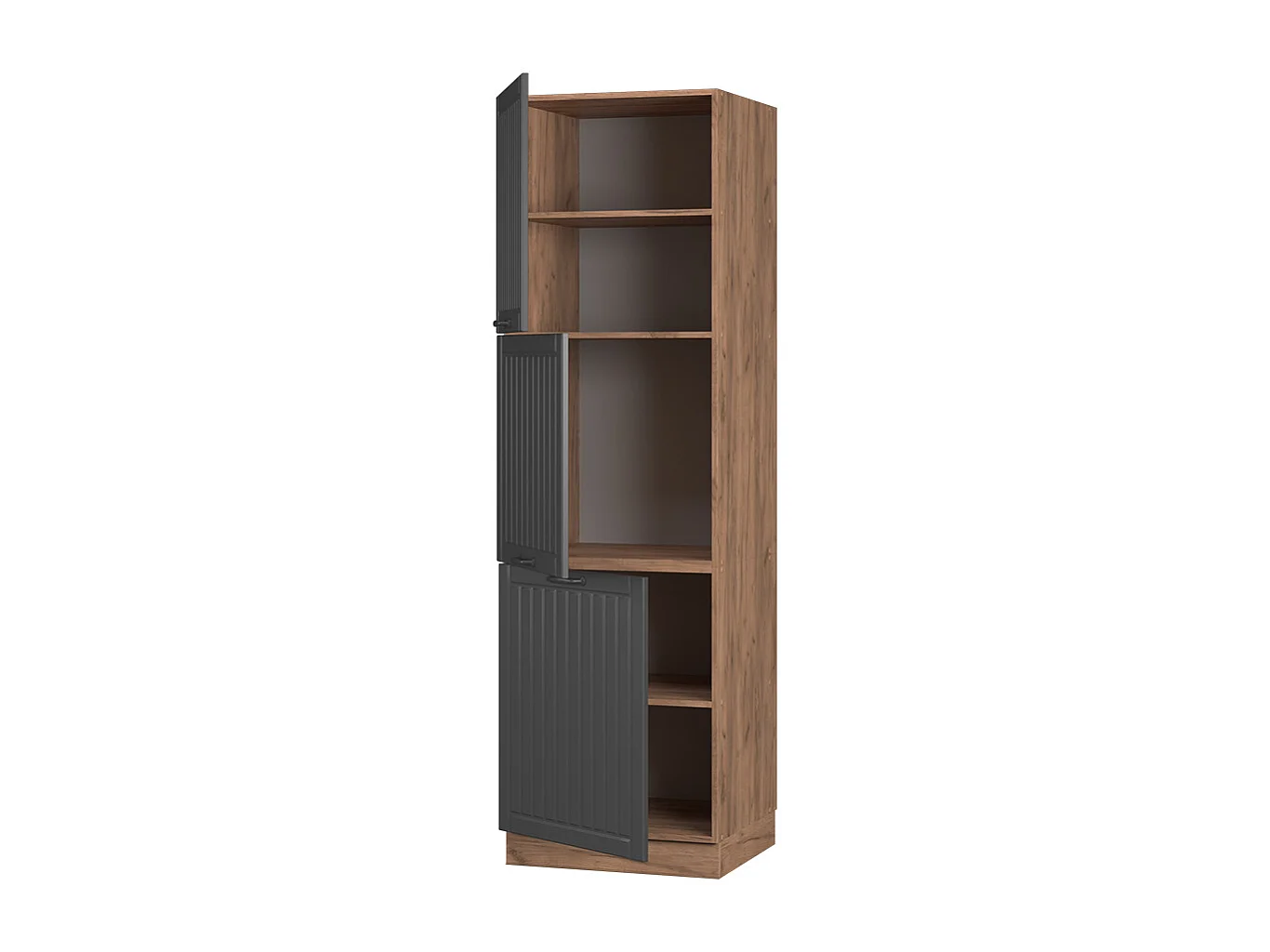 Meuble pour four gris foncé 60x58x206.8 fame-line