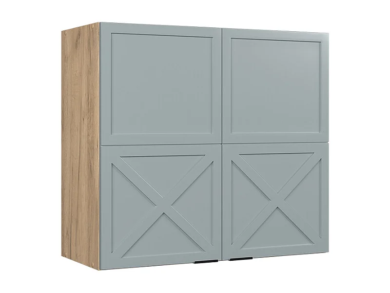 Armoire en verre bleu clair-gris 80x34.1x72 fame-line
