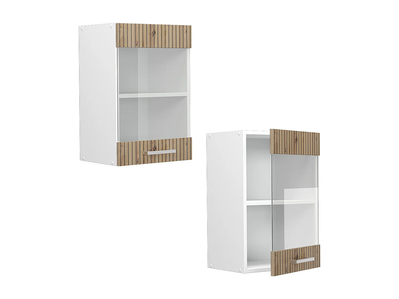 Armoire en verre chêne artisan 40x31x60 r-line