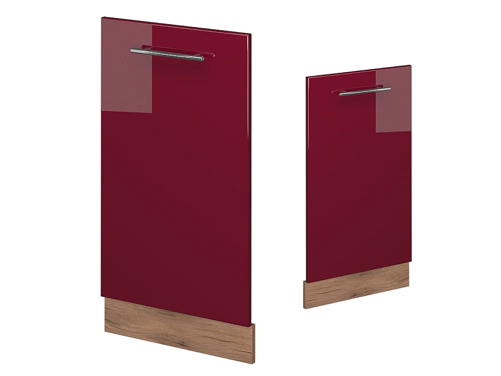Diskmaskinens frontpanel bordeaux högblank 45x1.6x81.8 fame-line