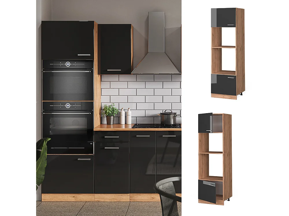 Magnetronkast antraciet hoogglans 60x57.2x206.8 r-line