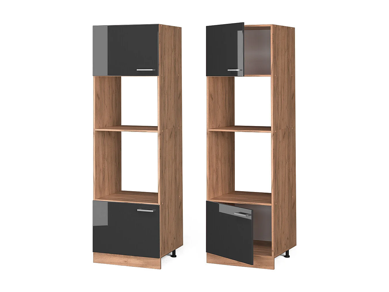 Magnetronkast antraciet hoogglans 60x57.2x206.8 r-line