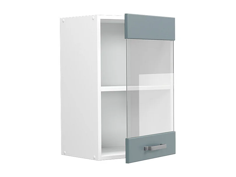 Armario de cocina con vidrio gris azulado 40x31x60 r-line