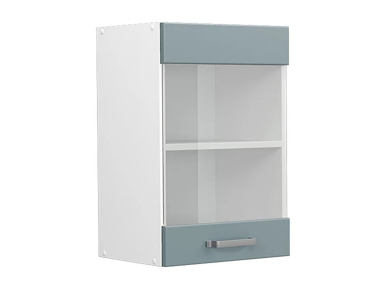 Armoire en verre bleu-gris 40x31x60 r-line