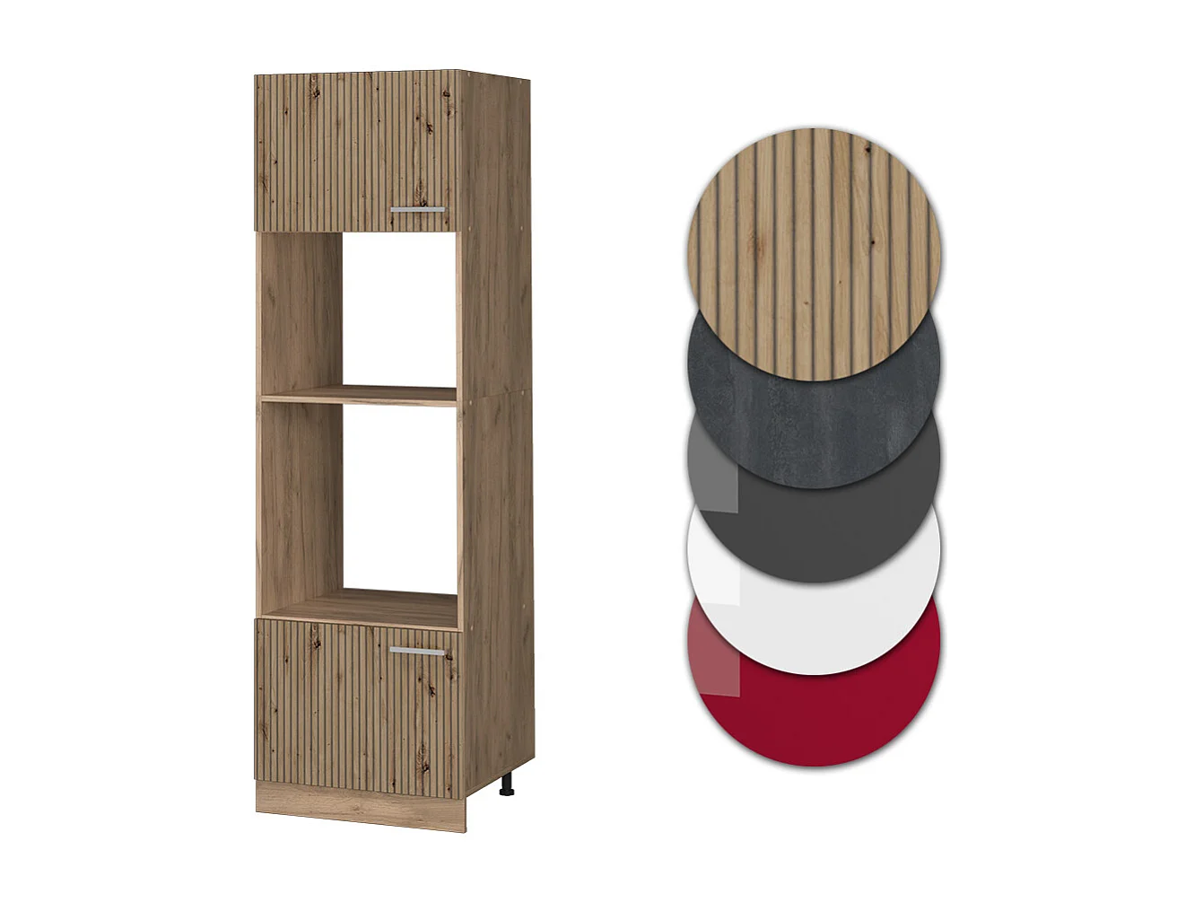 Armoire micro-ondes chêne artisan 60x57.2x206.8 r-line