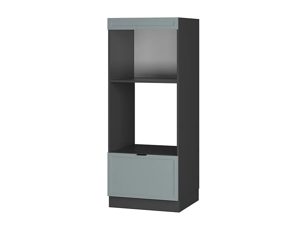 Armoire micro-ondes bleu clair-gris 60x58.1x153.6 fame-line