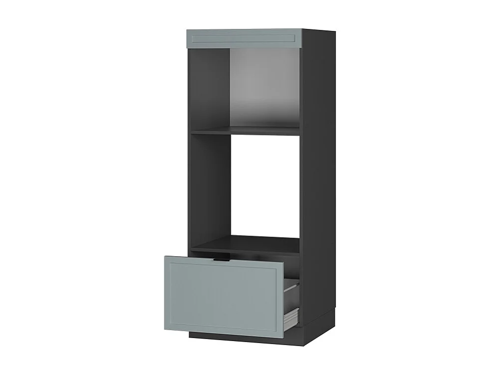 Armoire micro-ondes bleu clair-gris 60x58.1x153.6 fame-line