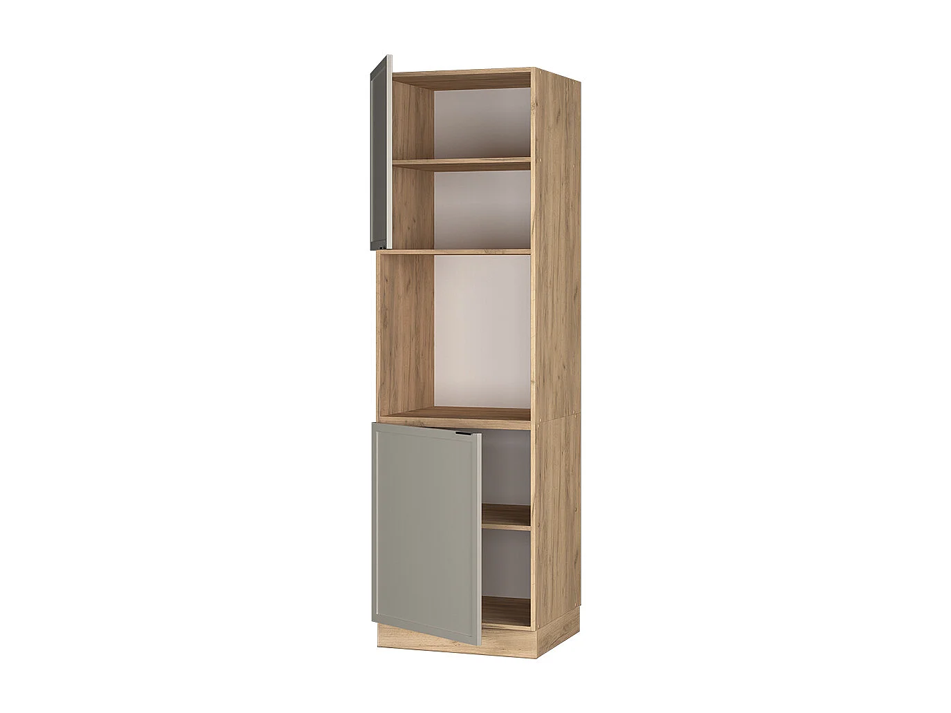 Meuble pour four grisbeige 60x58.1x206.8 fame-line