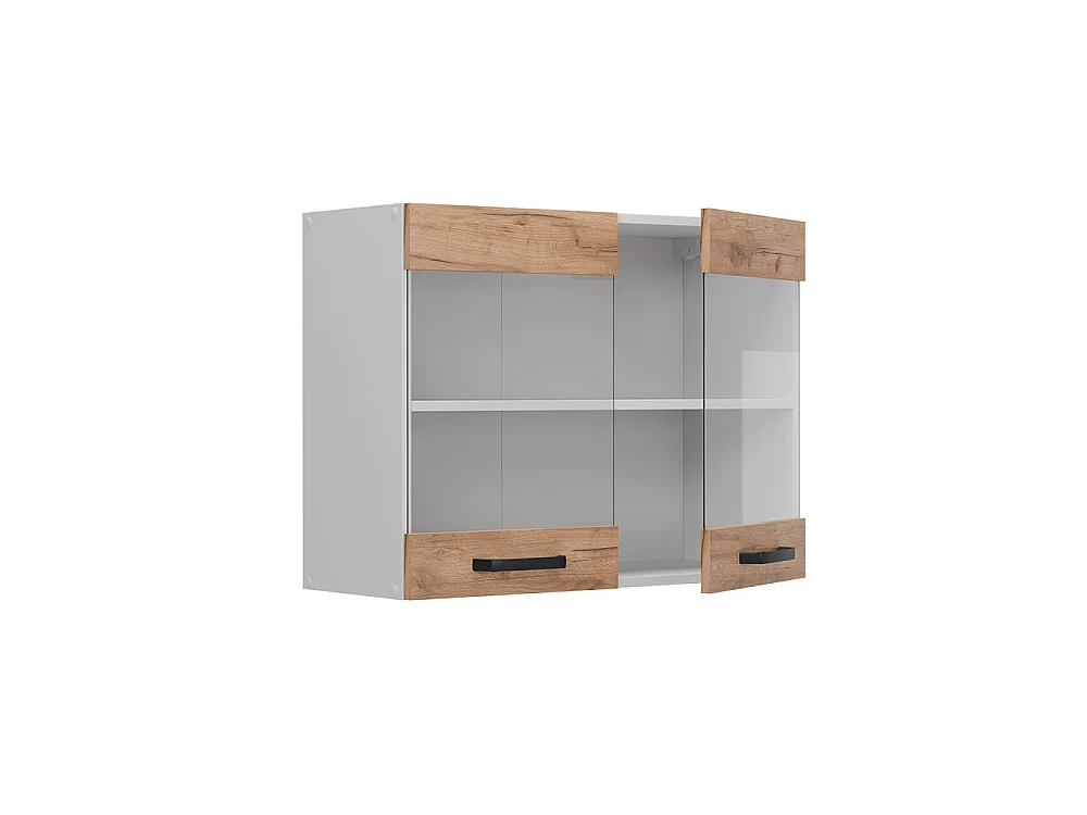 Küchenglasschrank goldkraft eiche 80x31x60 r-line