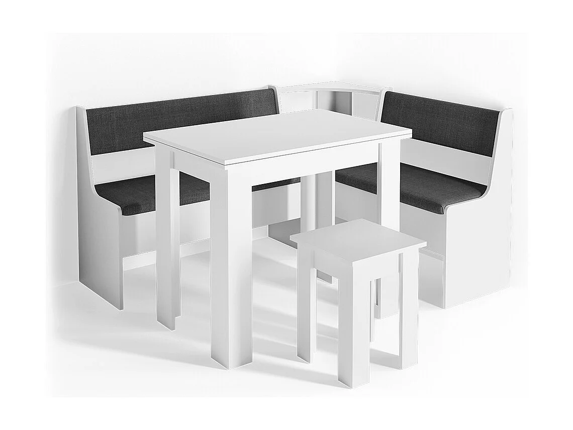 Groupe de banquettes dangle blanc 150x120x80 roman