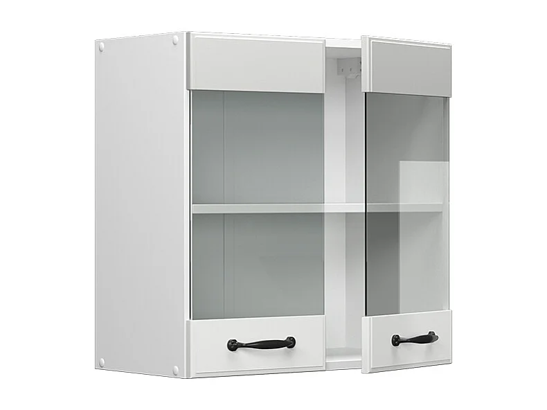 Armoire en verre blanc campagne 60x31x60 r-line