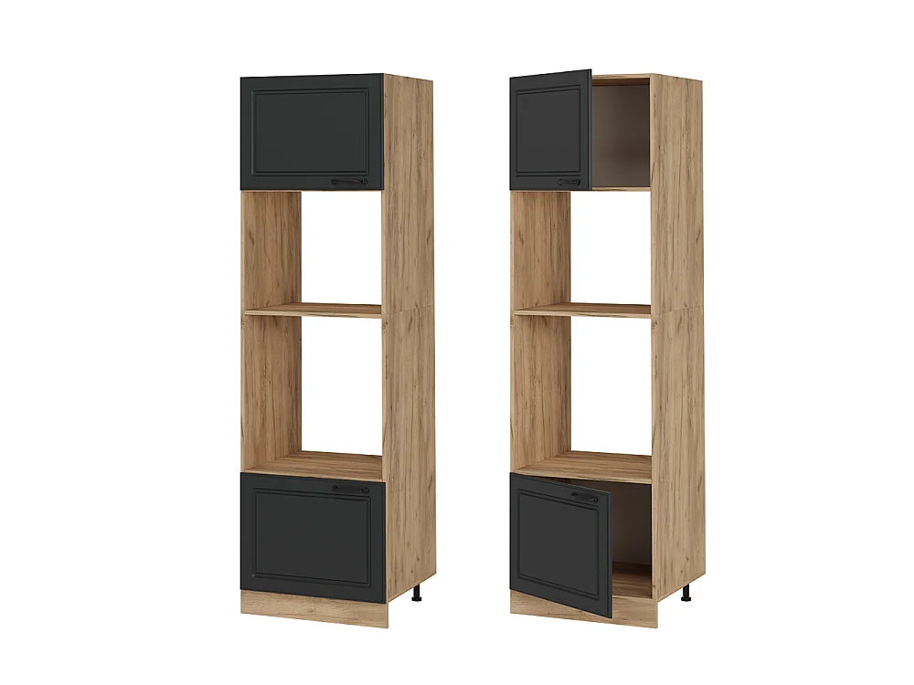 Armoire micro-ondes anthracite campagne 60x57.2x206.8 r-line