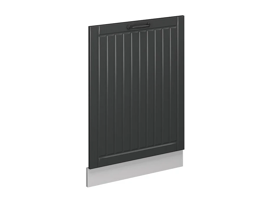 Façade de lave-vaisselle anthracite campagne 60x1.6x81.8 fame-line