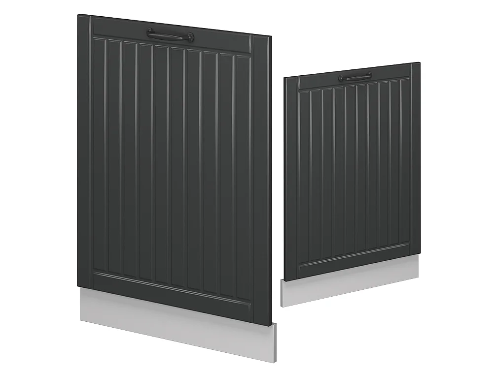 Diskmaskinens frontpanel antracit hus på landet 60x1.6x81.8 fame-line