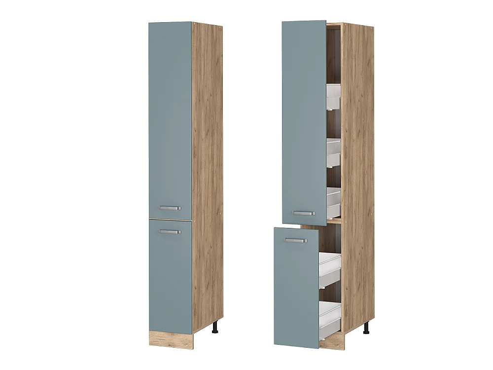 Apotheekkast blauw-grijs 30x57.2x206.8 r-line