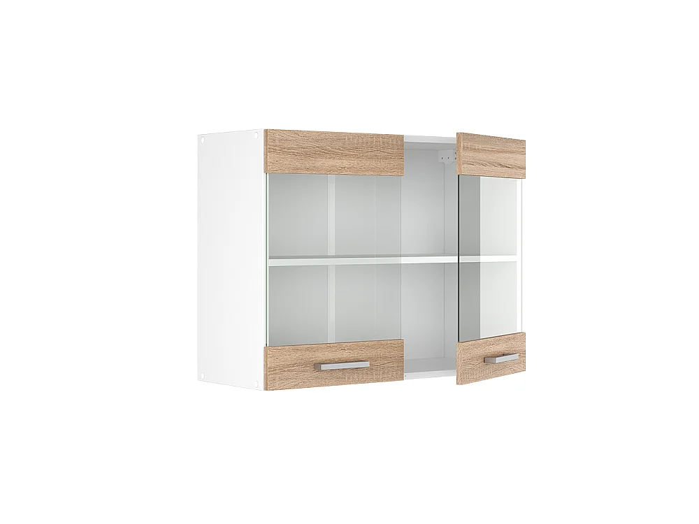 Glazen keukenkast sonoma 80x31x60 r-line