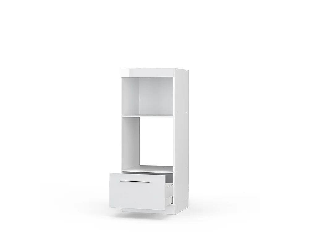 Armoire micro-ondes blanc haute brillance 60x58.1x153.6 fame-line