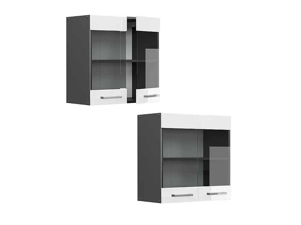 Mobile da cucina in vetro bianco lucido 60x31x60 r-line