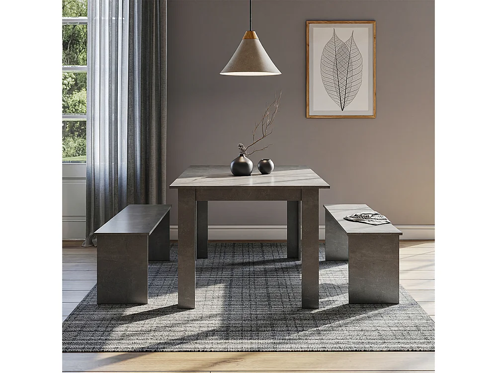 Groupe de banquettes dangle béton 137.6x92.8x73 sentio