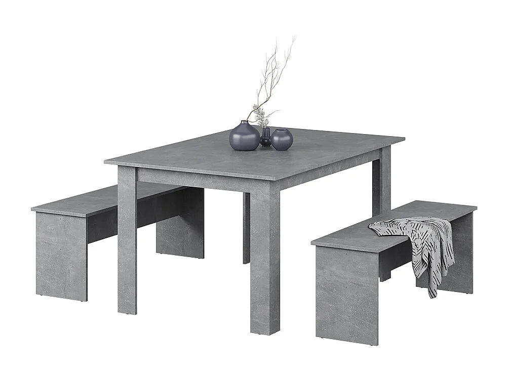 Groupe de banquettes dangle béton 137.6x92.8x73 sentio