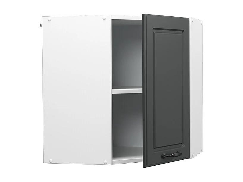 Armário suspenso de canto casa de campo antracite 57x34.1x60 r-line