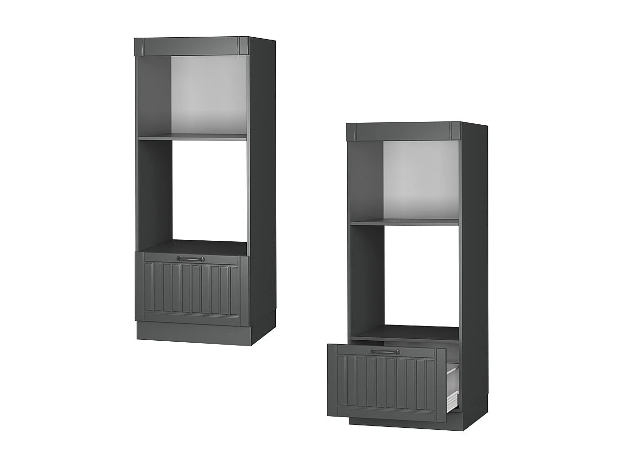 Szafka do mikrofalówki ciemnoszary 60x58.1x153.6 fame-line