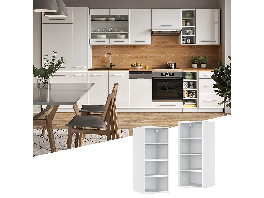 Hanging cabinet white 30x35.2x72 fame-line