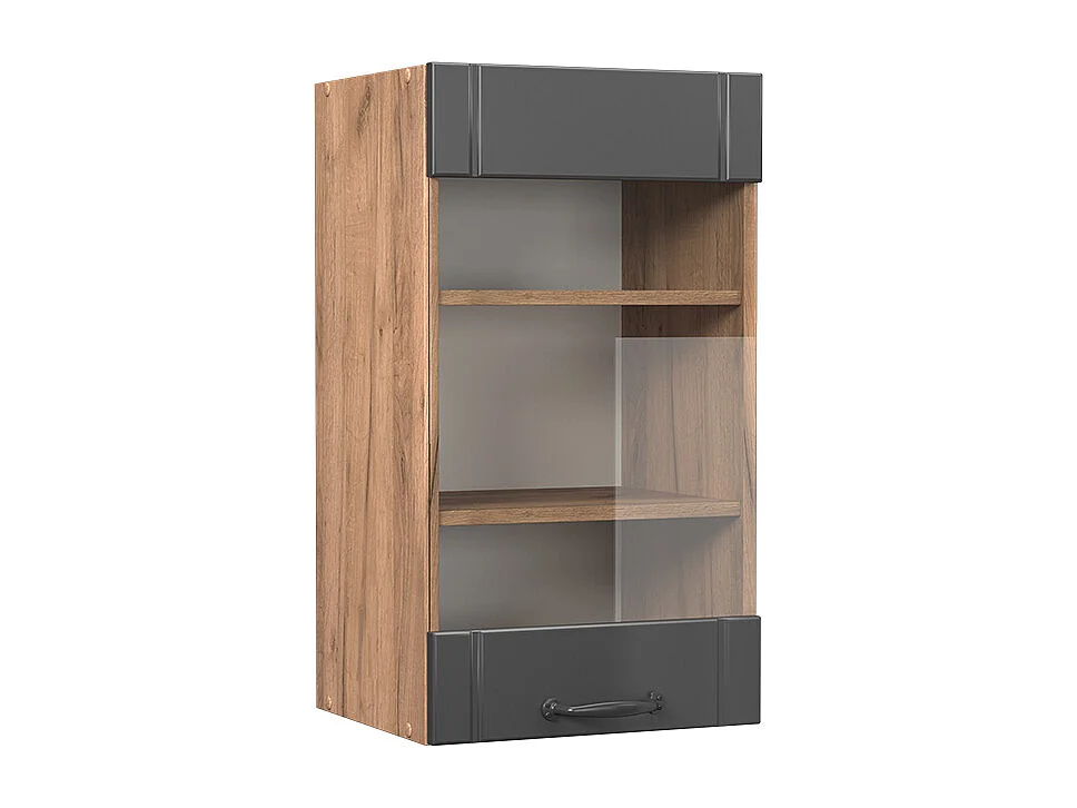 Armoire en verre gris foncé 40x34.1x72 fame-line