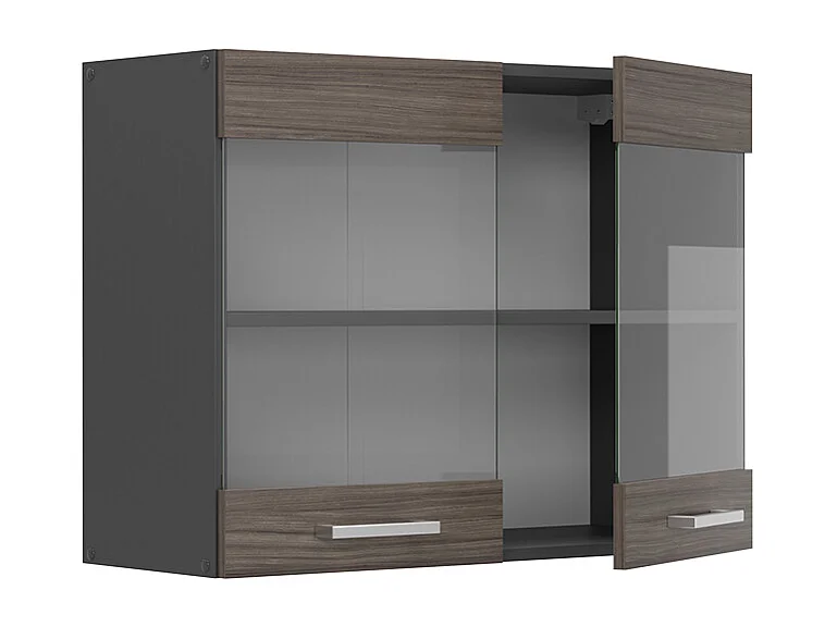 Mobile da cucina in vetro grigio nobile 80x31x60 r-line
