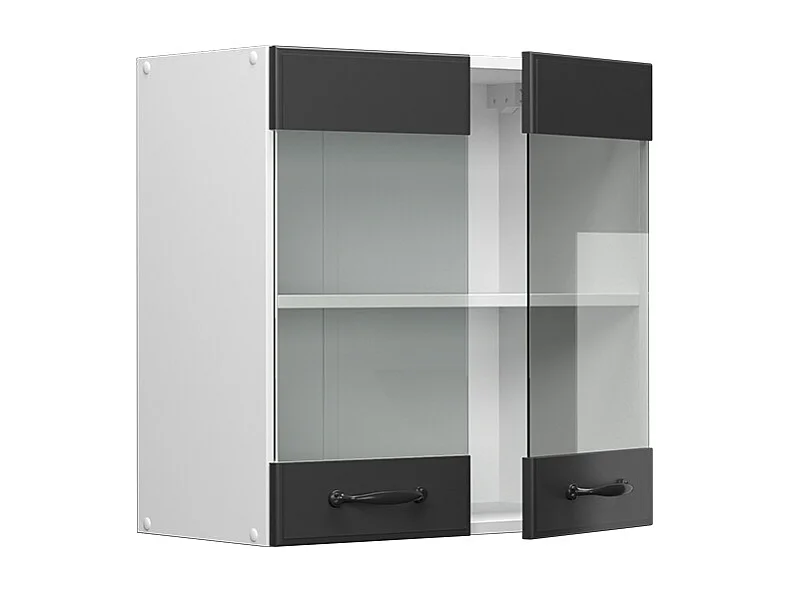 Armoire en verre anthracite campagne 60x31x60 r-line